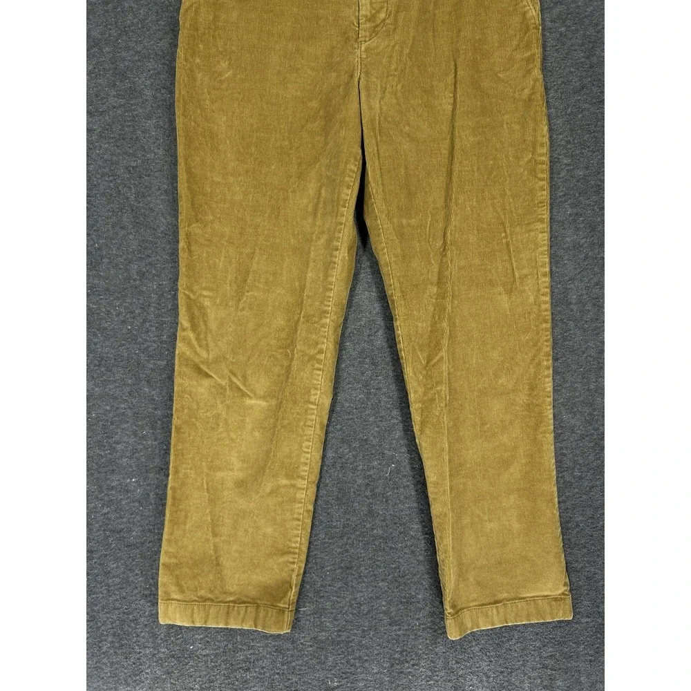 J Crew Oarsman Pants Mens 31x30 Brown Corduroy Broken In Straight Pinwale